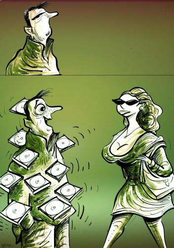 Cartoon: technology (medium) by oguzgurel tagged humor
