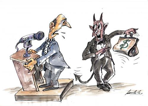 Cartoon: corruption (medium) by leonten tagged no,