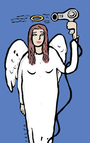 Cartoon: angeldating (medium) by alexfalcocartoons tagged angeldating