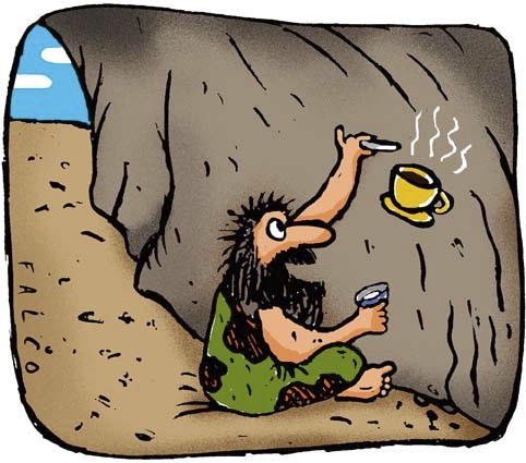 Cartoon: cafe (medium) by alexfalcocartoons tagged cafe