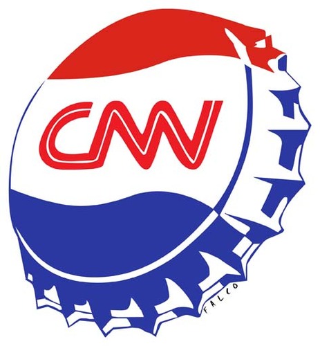 Cartoon: CNN (medium) by alexfalcocartoons tagged cnn
