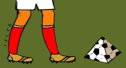 Cartoon: Egypt soccer champion (medium) by alexfalcocartoons tagged egypt,soccer,champion,