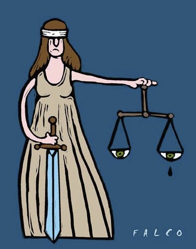 Cartoon: justice (medium) by alexfalcocartoons tagged justice
