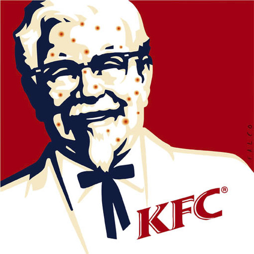 Cartoon: KFC (medium) by alexfalcocartoons tagged kfc
