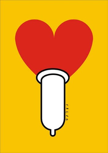 Cartoon: loveprotection (medium) by alexfalcocartoons tagged loveprotection