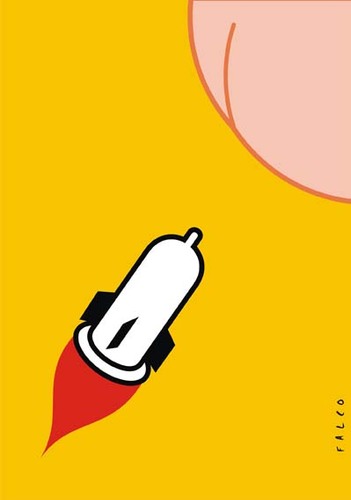 Cartoon: rocketlove (medium) by alexfalcocartoons tagged rocketlove