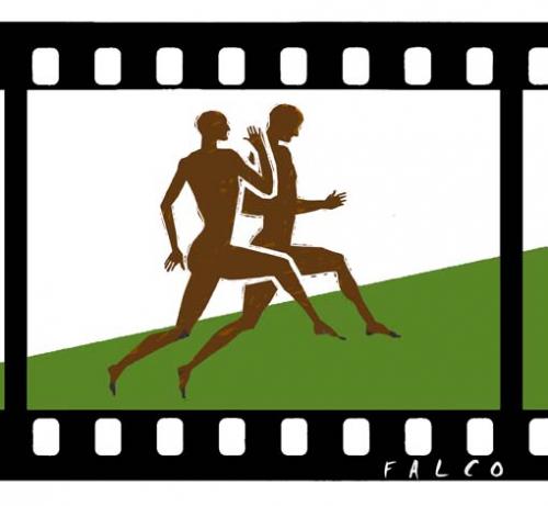 Cartoon: running (medium) by alexfalcocartoons tagged running