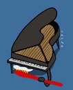 Cartoon: piano teeths (small) by alexfalcocartoons tagged piano teeths