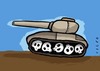 Cartoon: tank (small) by alexfalcocartoons tagged tank war