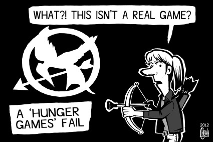 Cartoon: Hunger Games (medium) by sinann tagged hunger,games,real,play