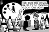 Cartoon: Doomsday clock (small) by sinann tagged doomsday,clock,time,man