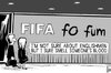 Cartoon: Fifa fo fum (small) by sinann tagged fifa,fo,fum,poem,smell,blood,englishmen