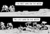 Cartoon: Last man on the moon (small) by sinann tagged last,man,on,the,moon
