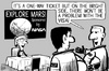 Cartoon: Mars ticket (small) by sinann tagged one way ticket mars nasa