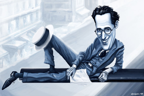 Cartoon: HAROLD LLOYD (medium) by ALEX gb tagged harold,lloyd,silent,movies,actor,comedy