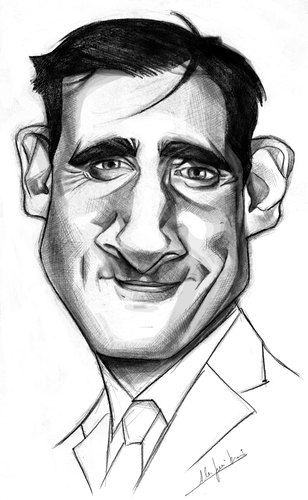 Cartoon: STEVE CARELL (medium) by ALEX gb tagged american,carell,steve,actor,the,office,alex