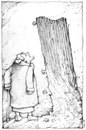 Cartoon: TREE (small) by ALEX gb tagged tree,woman,bench,alex