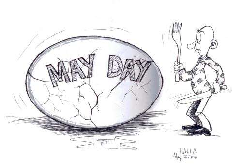 Cartoon: May Day (medium) by fredhalla tagged what,