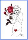Cartoon: Valentines Day (small) by Salas tagged valentine day love girl romance rose heart 