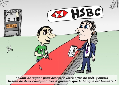 Cartoon: caricature de HSBC (medium) by BinaryOptions tagged optionsclick,option,binaire,options,binaires,trader,trading,tradez,offre,garanti,financier,boursier,dessin,comique,caricature,investir,news,actualites,infos,nouvelles