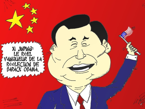 Cartoon: Xi Jinping en comique economique (medium) by BinaryOptions tagged xi,jinping,chinois,barack,obama,election,president,americain,caricature,editoriale,dessin,anime,comique,entreprise,optionsclick,trader,options,binaires,negociation,option,nouvelles,news,infos,actualites,nationales,commerce,satire