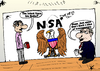 Cartoon: Invisible Transparent NSA Art (small) by BinaryOptions tagged binary,option,options,trade,trader,trading,market,update,caricature,editorial,cartoon,webcomic,comic,satire,parody,liu,bolin,art,nsa,national,security,agency,government,news,business