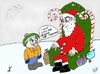 Cartoon: Kid wants oil and gold for Xmas (small) by BinaryOptions tagged optionsclick,binary,option,options,trading,trader,santa,claus,kid,oil,gold,asset,assets,financial,economic,business,cartoon,caricature,comic,christmas,xmas