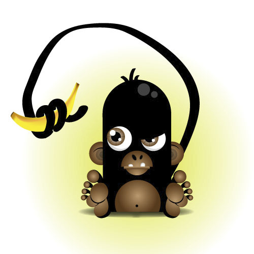 Cartoon: Spanky little Monkey (medium) by scc tagged scc