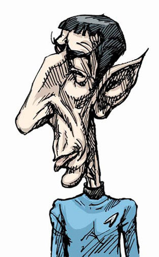 Cartoon: Mr. Spock (medium) by wambolt tagged science,fiction,television,media,culture