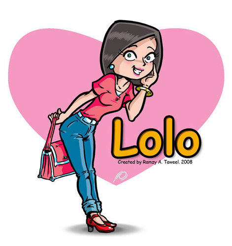 Cartoon: lolo   cute !! (medium) by ramzytaweel tagged girl,love,cute