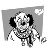 Cartoon: clown in palestine (small) by ramzytaweel tagged clown
