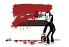 Cartoon: syrian revolution (small) by ramzytaweel tagged syria,bashar,revolution,freedome,blood