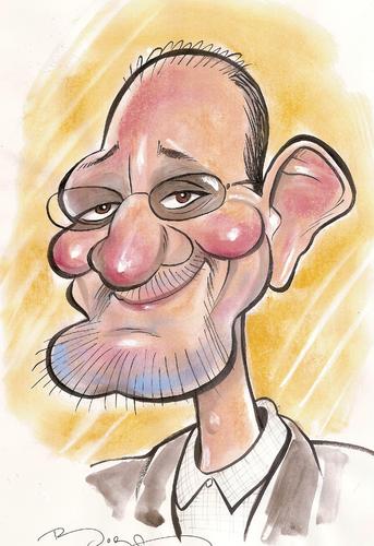 Cartoon: Ercan AKYOL (medium) by MUSTAFA BORA tagged caricature