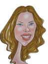 Cartoon: Scarlet Johansson pastel (small) by Berge tagged sacarlet johansson pastel colour caricature