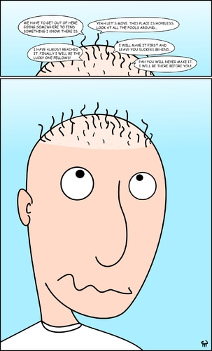 Cartoon: haircut (medium) by Jester Elly tagged haircut