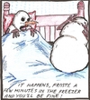 Cartoon: When snowmen get ED (small) by tixrus tagged erectile,dysfunction,snowman,refreeze,freezer
