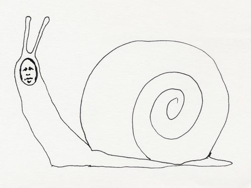 Cartoon: snail (medium) by vokoban tagged snail