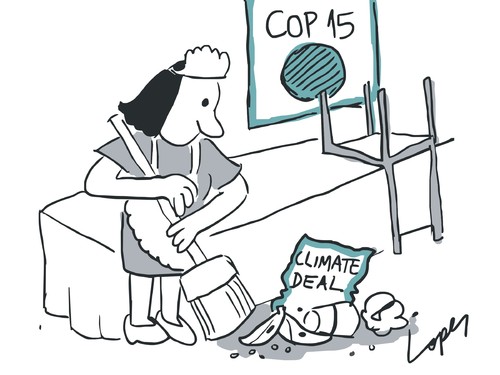 Cartoon: COP15 Deal (medium) by Lopes tagged cop15,copenhagen,climate,change,global,warming,agreement,conference