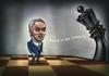 Cartoon: GaRRy KasPaRoV (small) by gamez tagged chess meister grossmeister king queen gamez george square black white light game domestic cat lion lomo camera