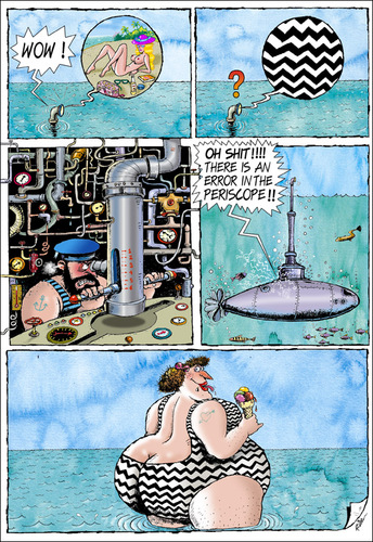 Cartoon: Periscope (medium) by Ridha Ridha tagged periscope,page,from,ridha,satiric,cartoon,book,bubbles,which,was,published,1990,in,germany