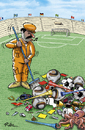 Cartoon: The day after Football WM 2010 (small) by Ridha Ridha tagged the,day,after,football,wm,2010,cartoon,by,ridha,fussball,sport,fifa,world,cup