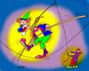 Cartoon: circus and clown (small) by kranev tagged cartoon clown circus black humour
