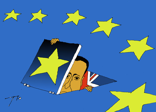 Cartoon: David Cameron (medium) by tunin-s tagged david,cameron