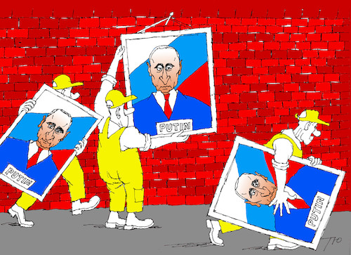 Cartoon: He is again with us (medium) by tunin-s tagged new,president