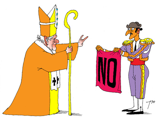 Cartoon: Pope (medium) by tunin-s tagged pope