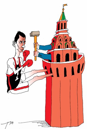 Cartoon: The Kremlin (medium) by tunin-s tagged prokhorov