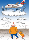Cartoon: British Airways on strike (small) by tunin-s tagged on,strike