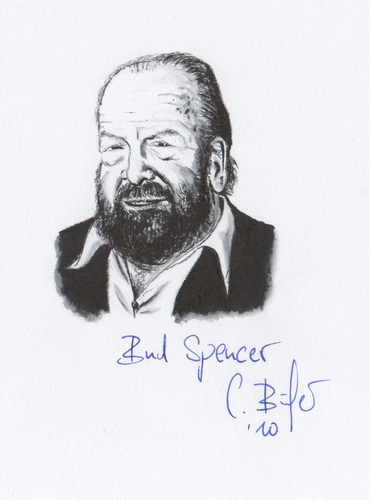 Cartoon: Bud Spencer (medium) by Carlo Büchner tagged bud,spencer,carlo,pedersoli