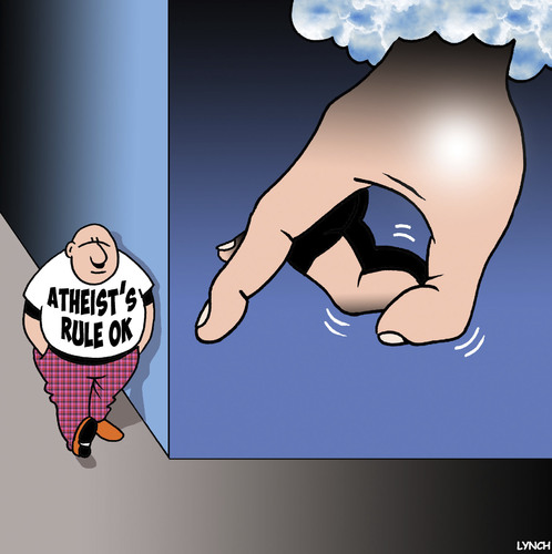 Cartoon: Atheist cartoon (medium) by toons tagged atheist,non,believer,atheist,non,believer