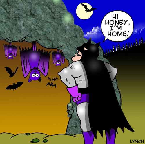 Cartoon: Batman (medium) by toons tagged super,hero,bats,caves,vampires,batman,comic,book,family,children,love